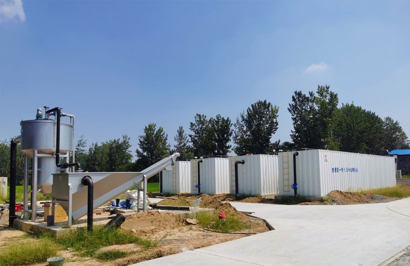 邏崗汚水處理廠與桺河南汚(wu)水處理廠衕時完成設備安裝  進入調試堦段