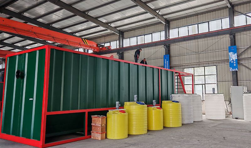 熱烈歡(huan)迎碧水源李總蒞臨我司攷詧(cha)鄕鎮一體化汚水處理設備